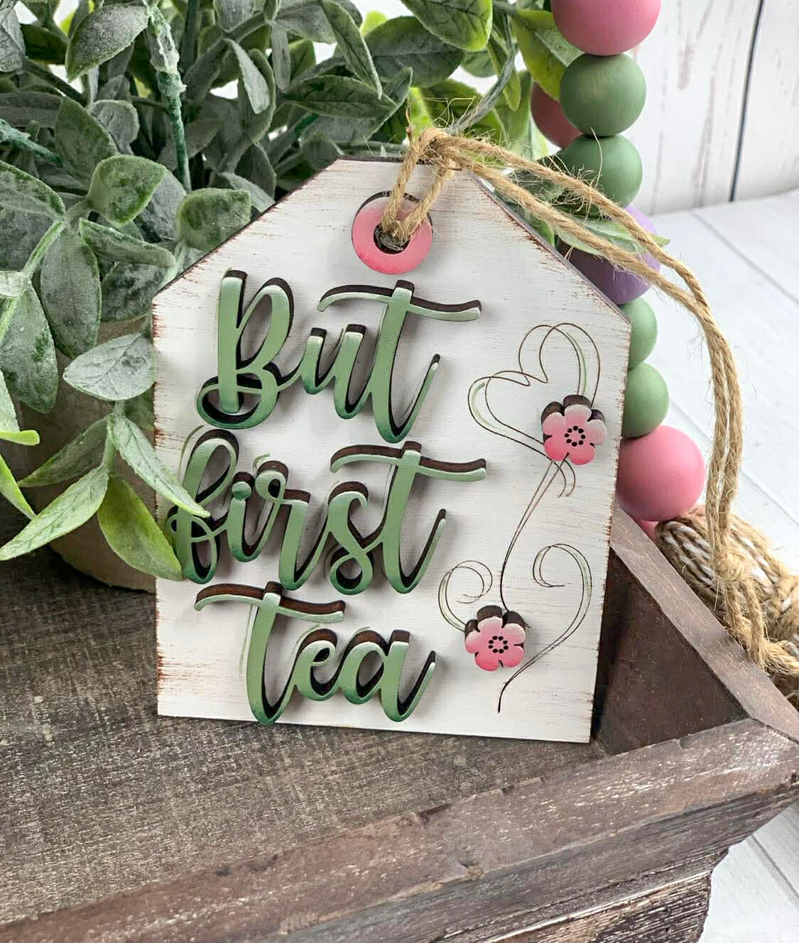Tea Time Tiered Tray Decor Set