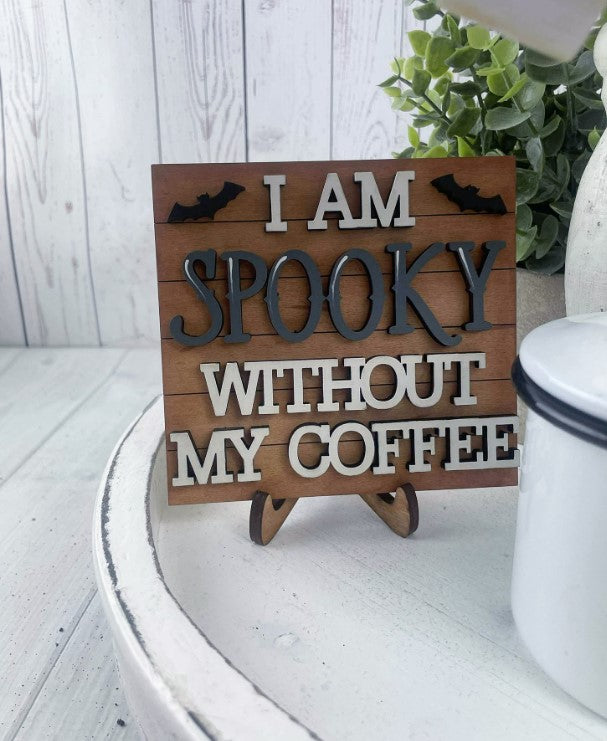 Spooky Ghost Coffee Signs