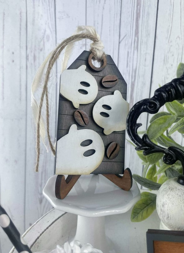 Spooky Ghost Coffee Signs