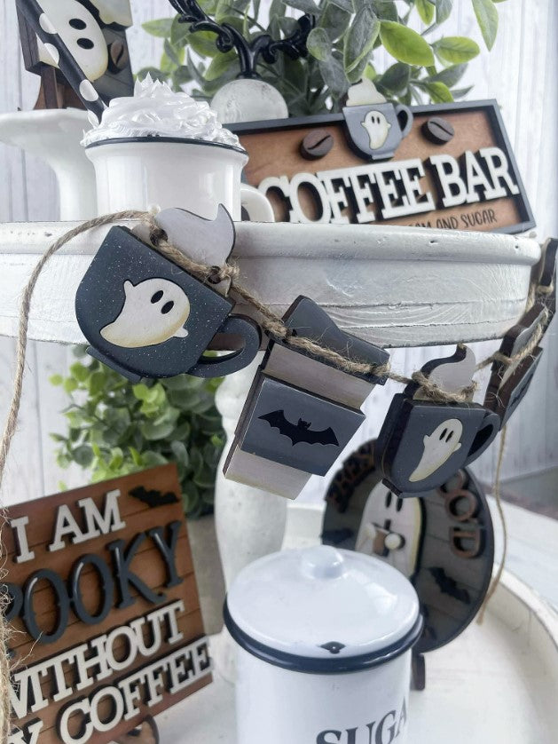 Spooky Ghost Coffee Signs