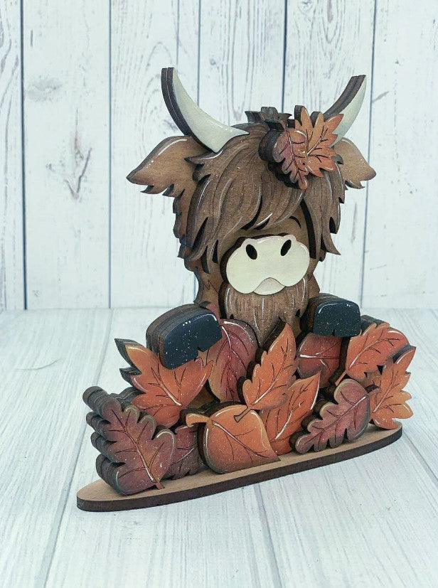 Fall Highland Cow Decor