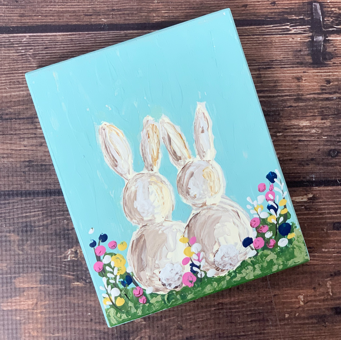 Palette Knife Bunny sign