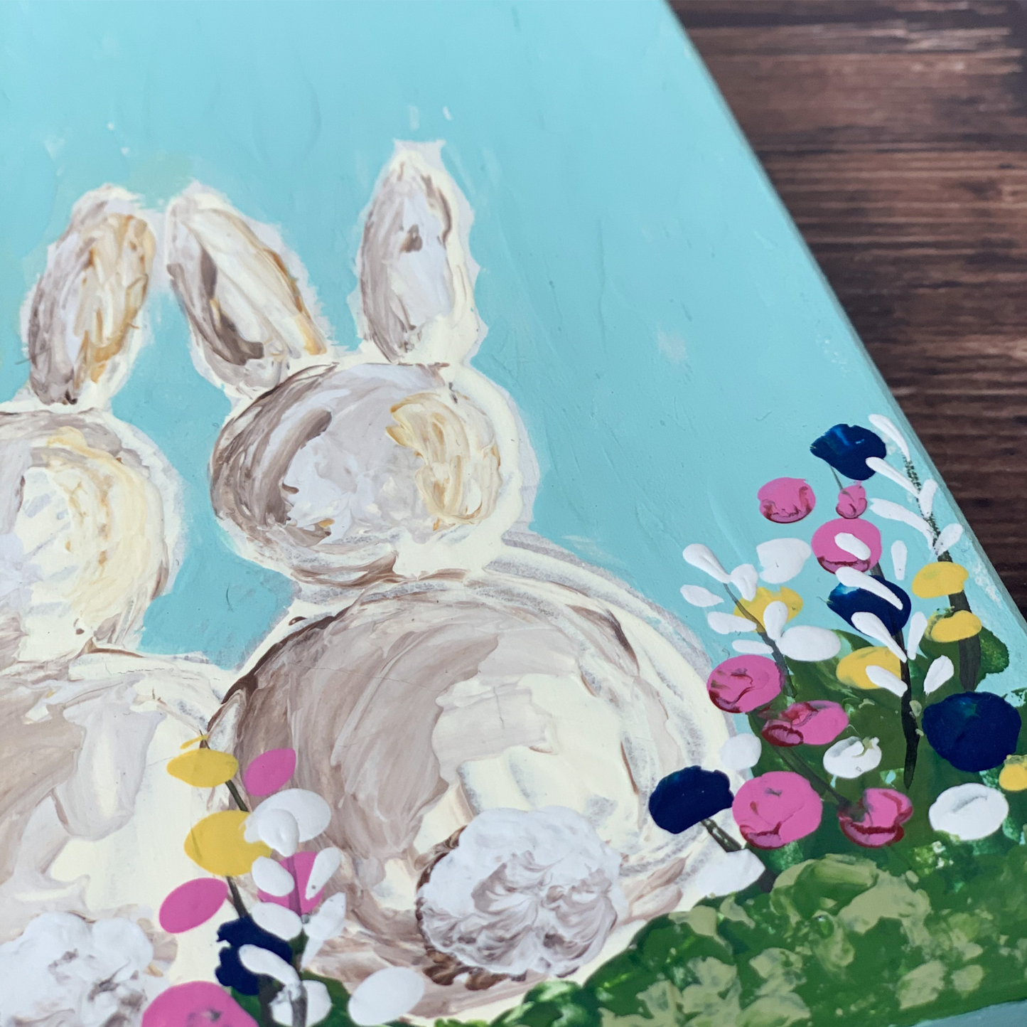 Palette Knife Bunny sign
