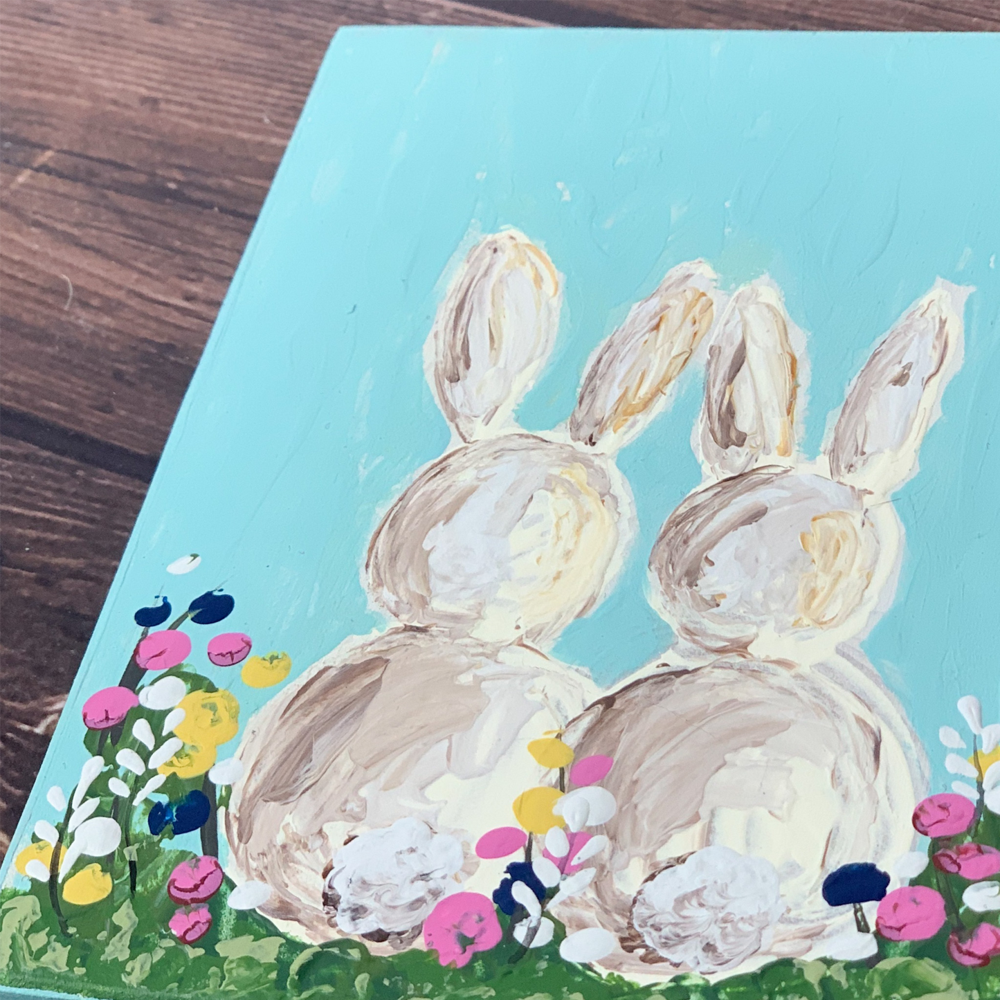 Palette Knife Bunny sign