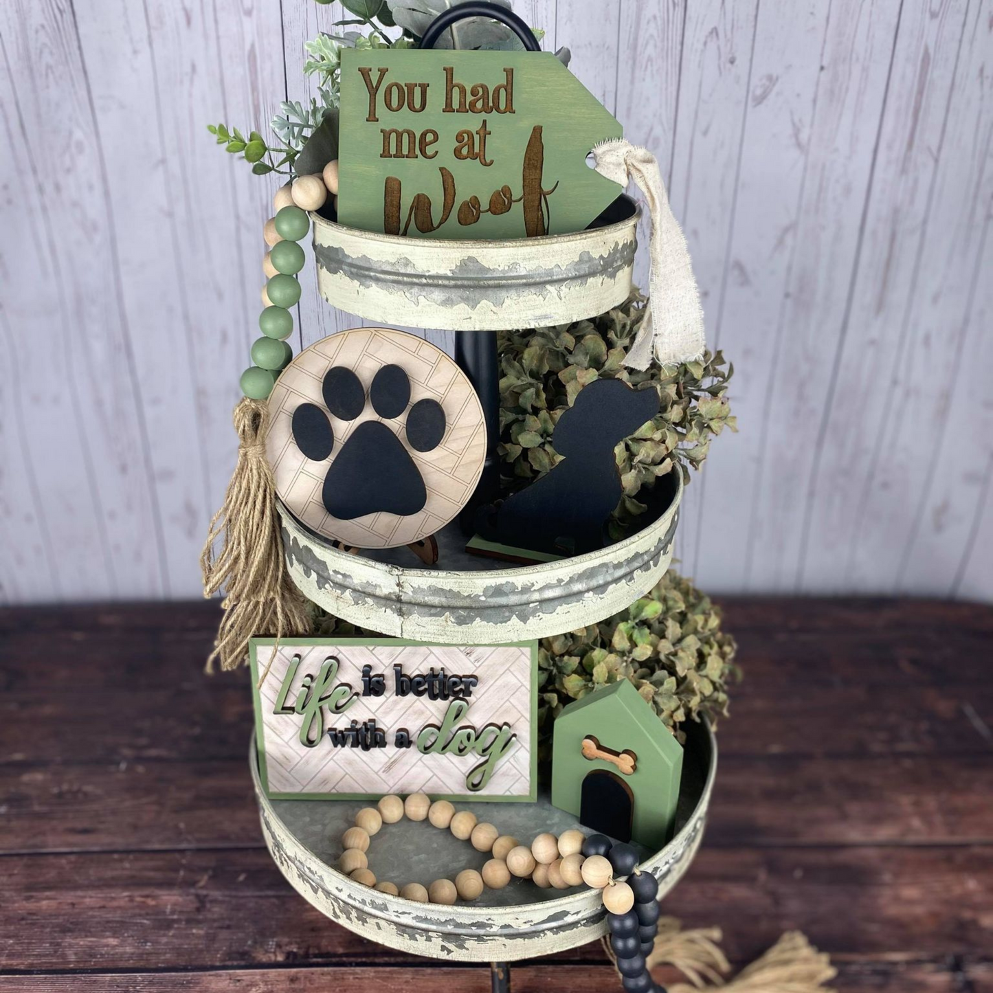 You had me at woof tag - Dog home decor sign