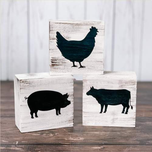 Farmhouse Animal Blocks