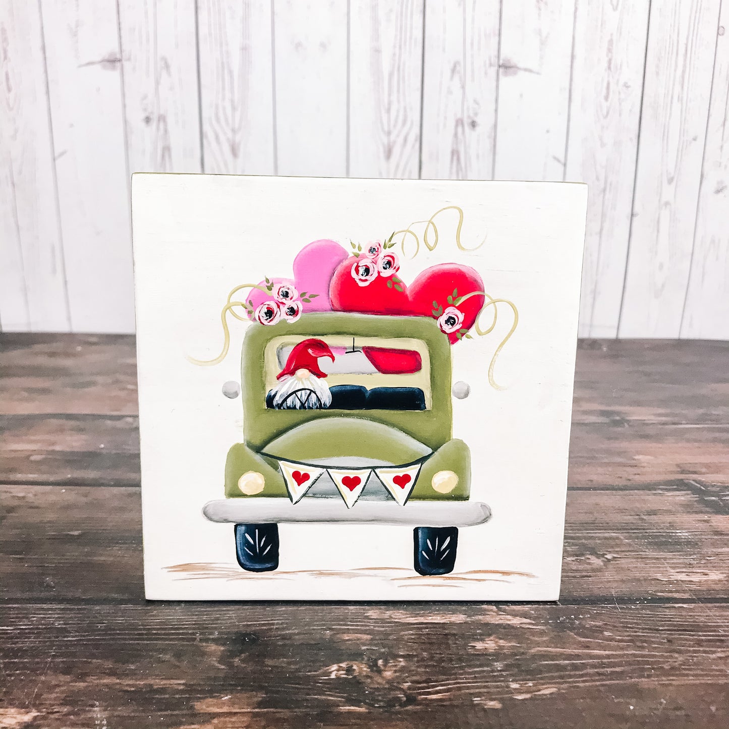 Valentine Gnome Truck Sign