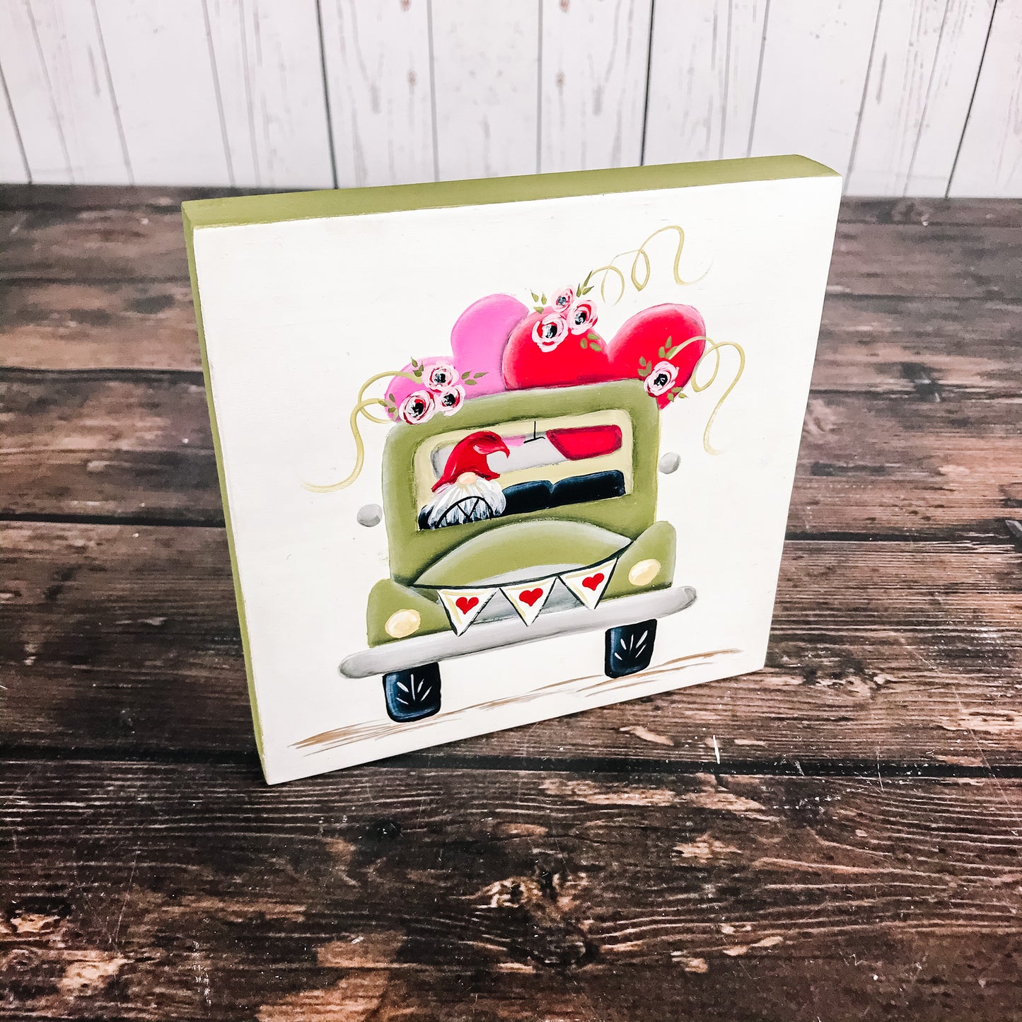Valentine Gnome Truck Sign
