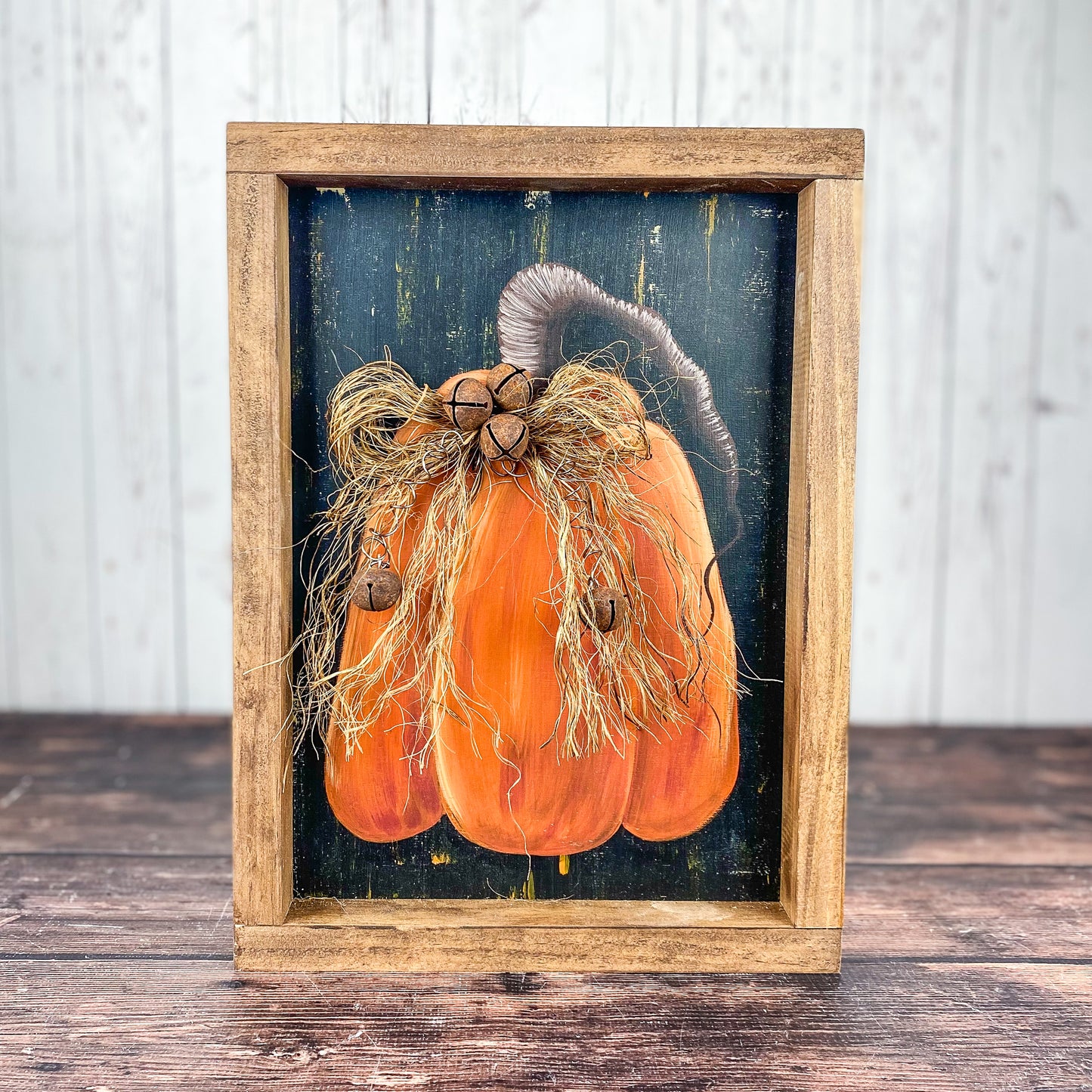 Framed Pumpkin sign