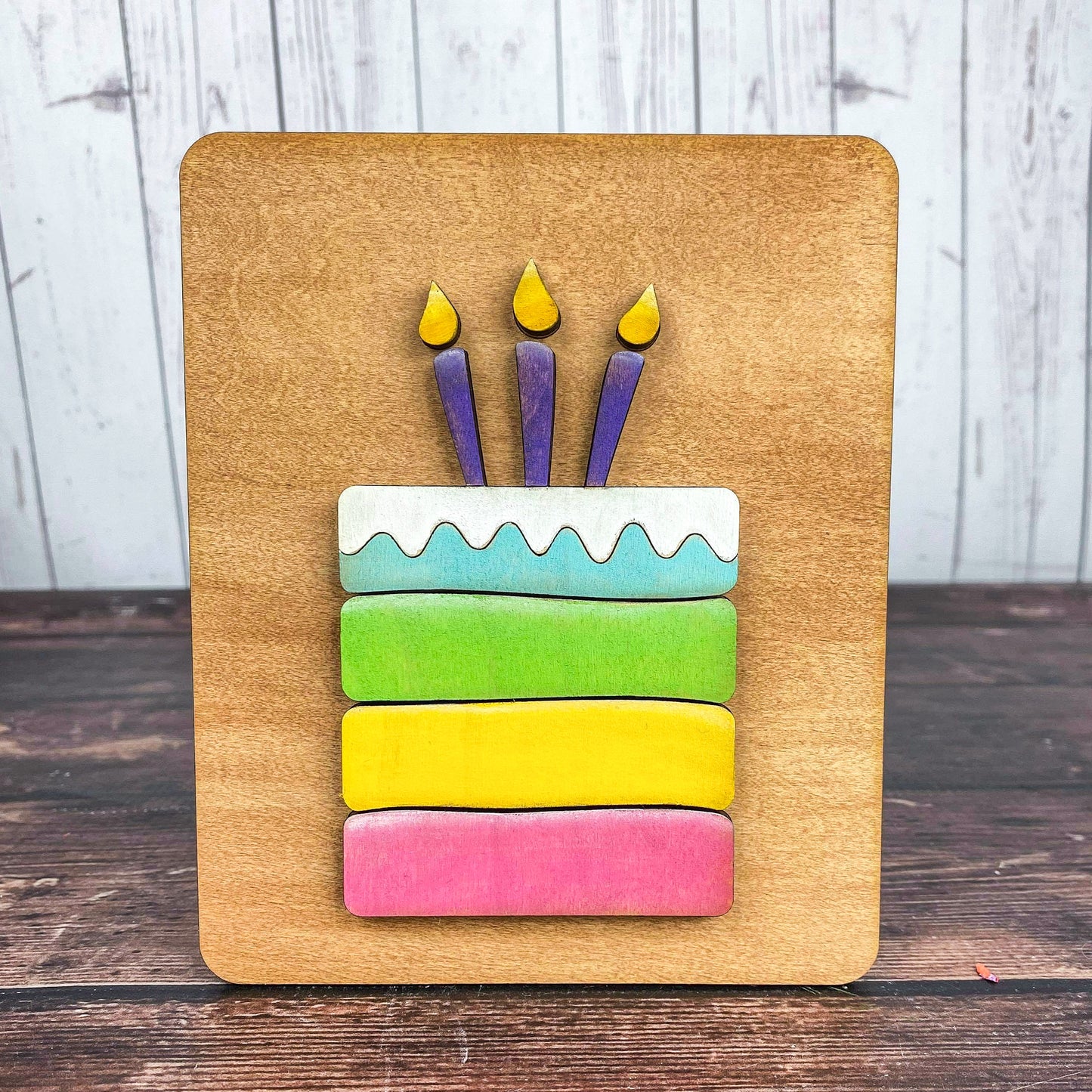 Cake 3d sign - Birthday party tiered tray decor