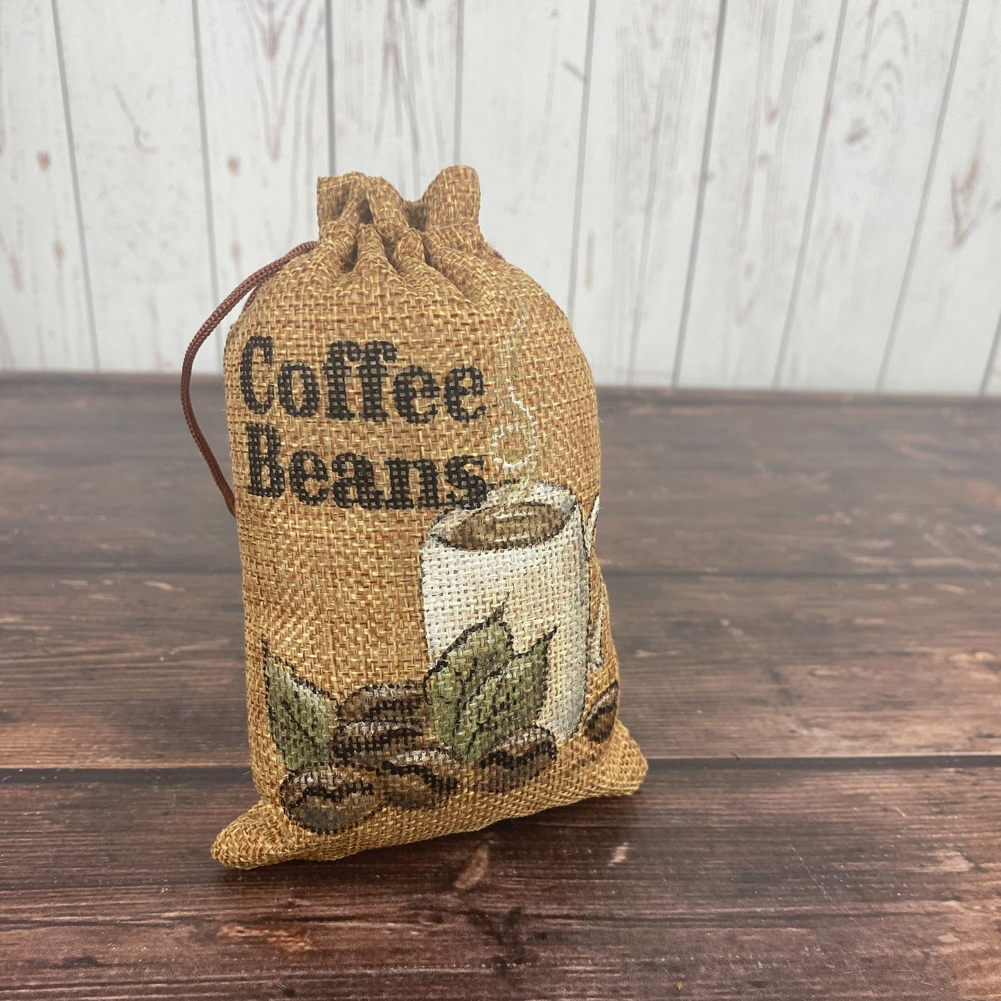 Coffee Beans Burlap Bag