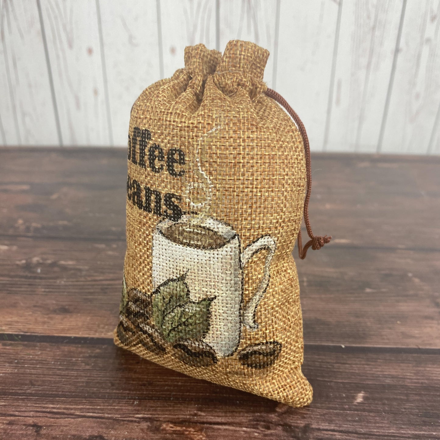 Coffee Beans Burlap Bag