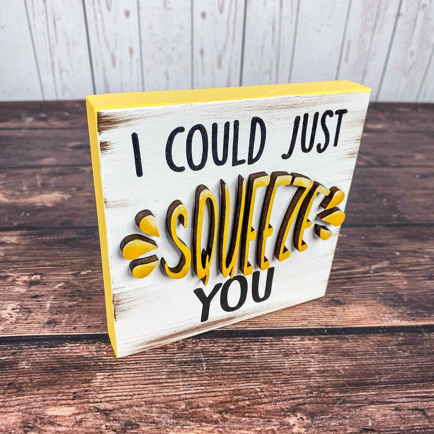 I could just squeeze you - Lemon Home Sign - Lemon Home Decor Signs