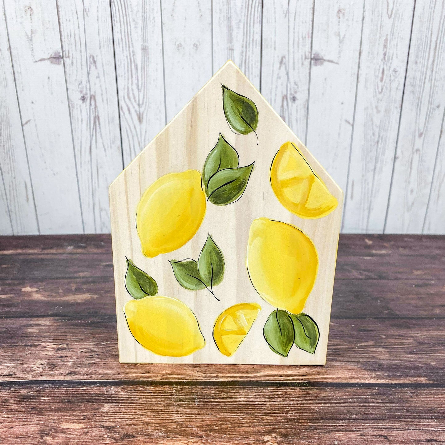 Lemon House - Lemon Tiered Tray Decor - Lemon Kitchen Decor