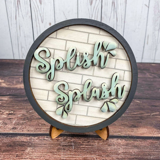Splish Splash Bathroom sign