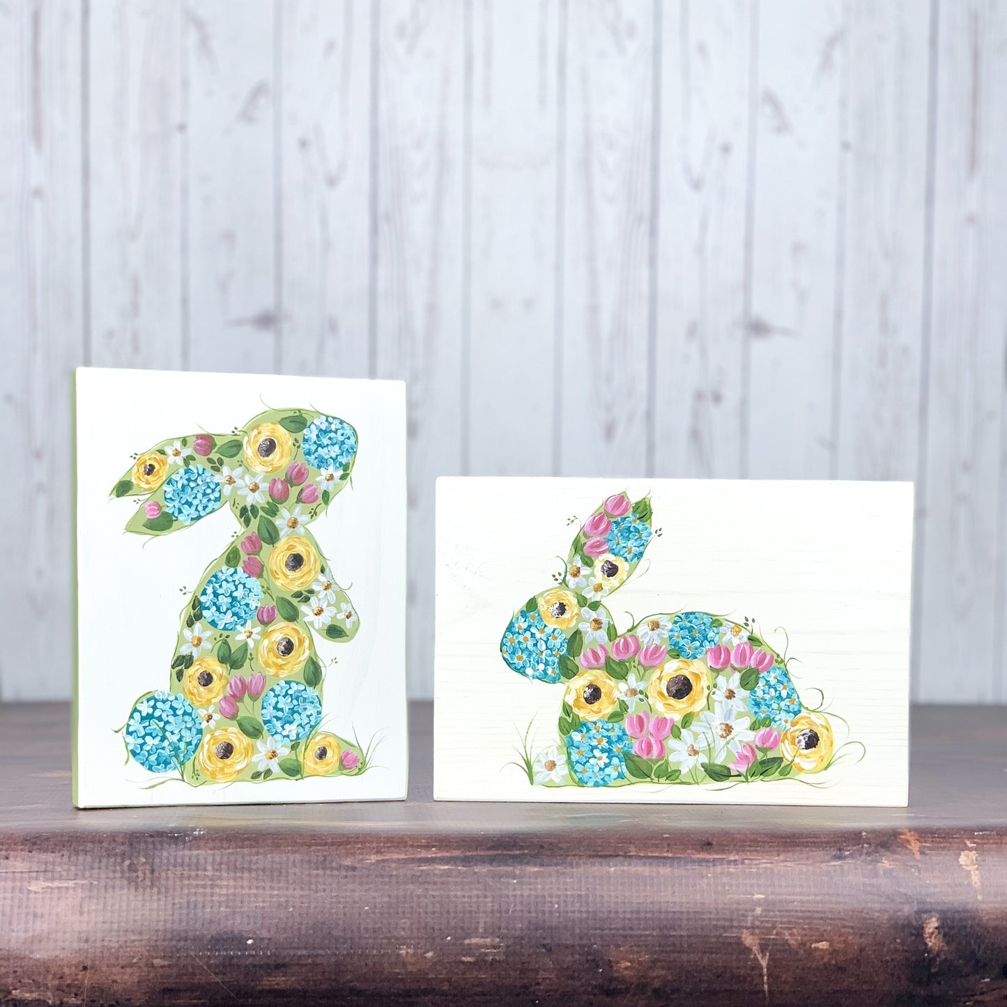 Floral Standing Bunny