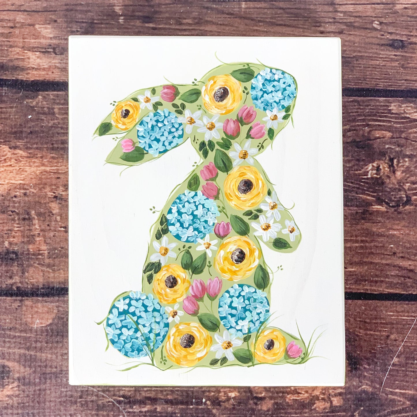 Floral Standing Bunny
