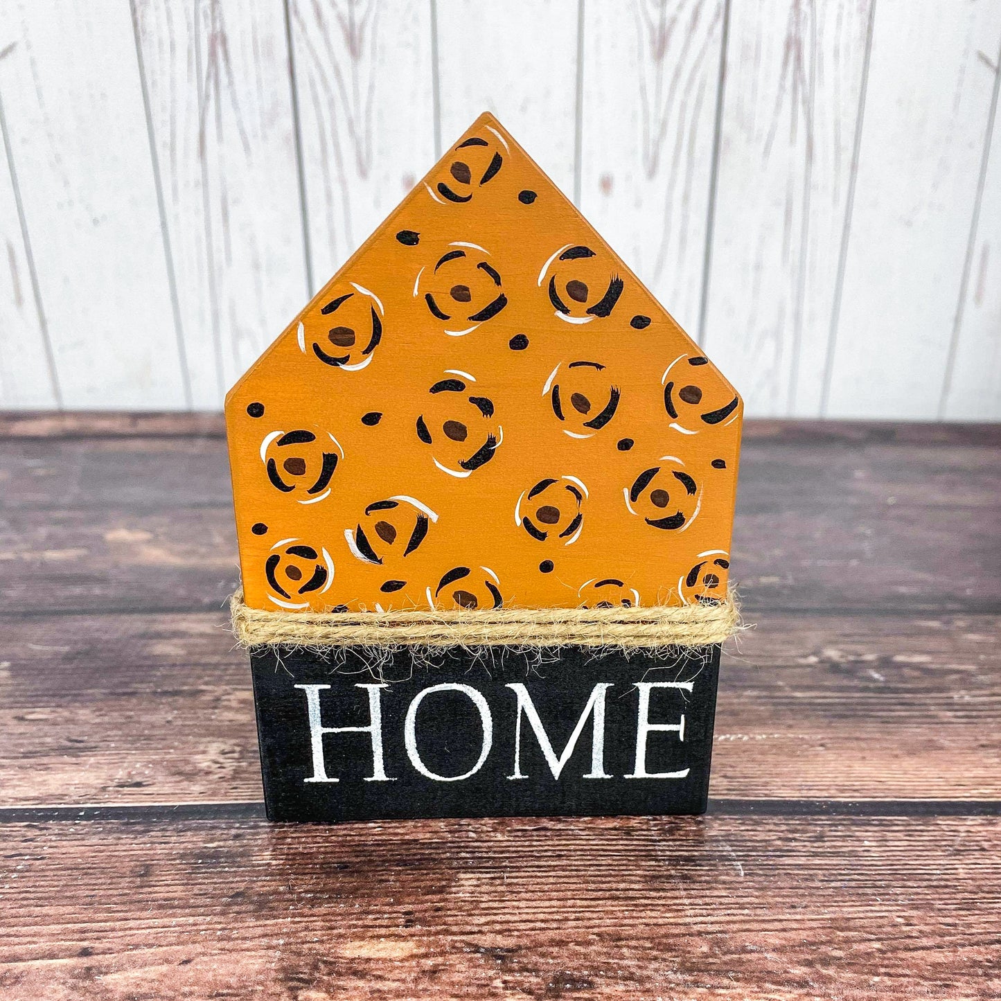 Cheetah Home Wood Sign