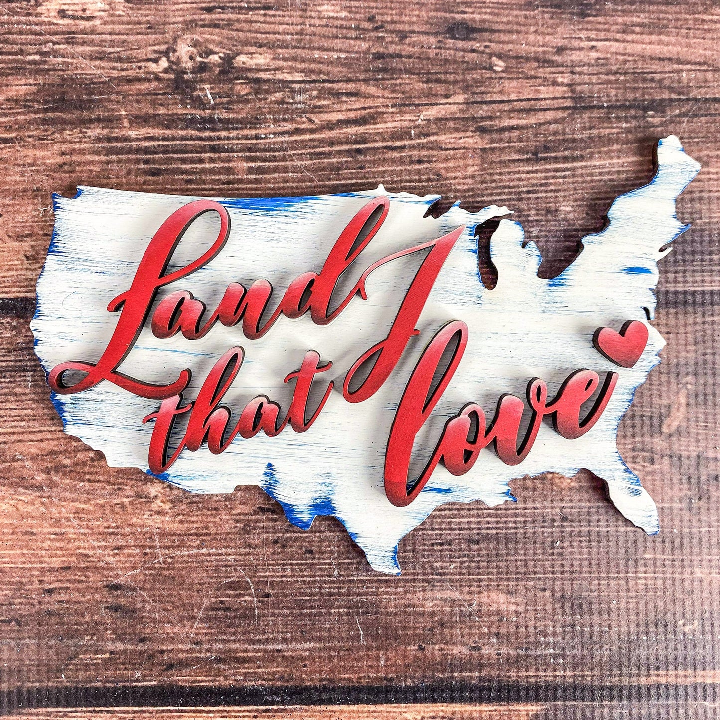 Land of the Free Mini USA Sign