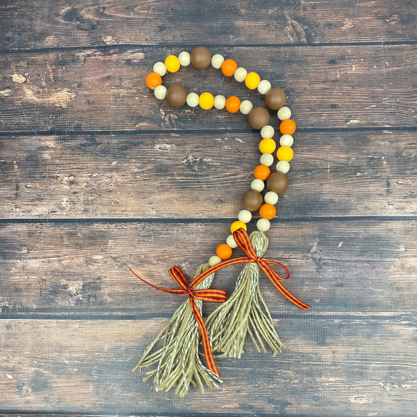 Fall Wood Bead Garland