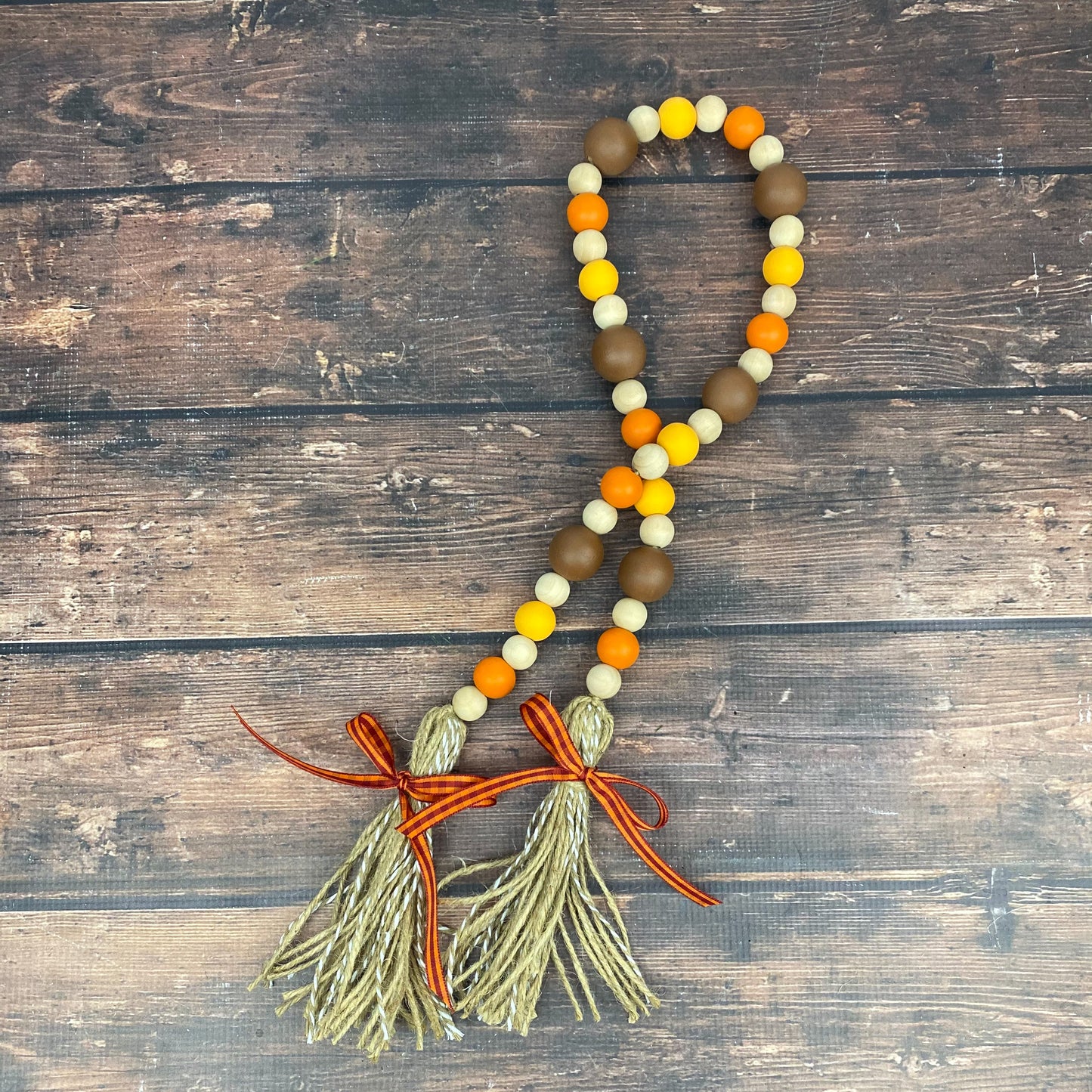 Fall Wood Bead Garland