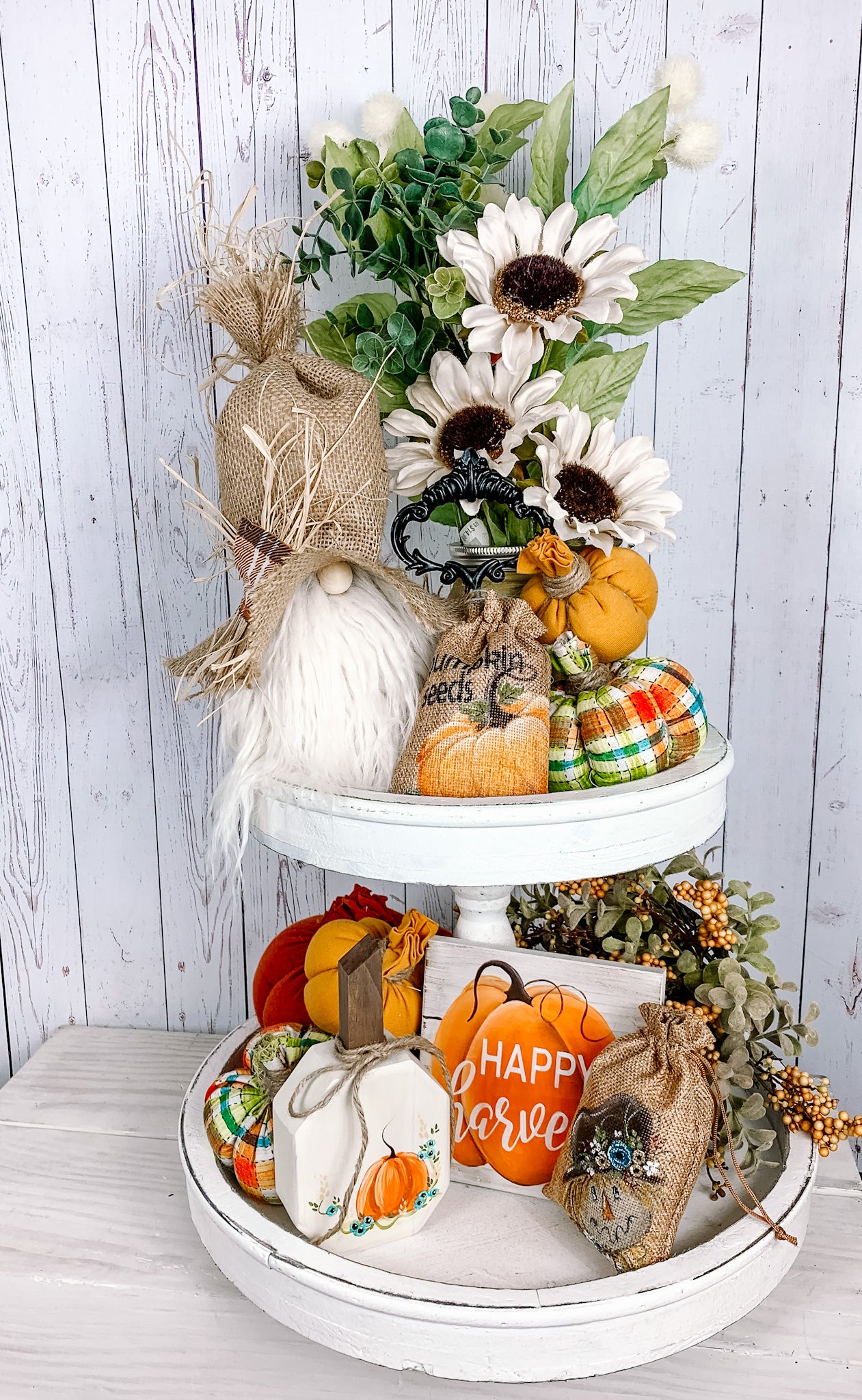 Scarecrow burlap bag