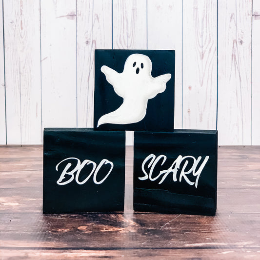 Boo Ghost Stackable Shelf Sitters