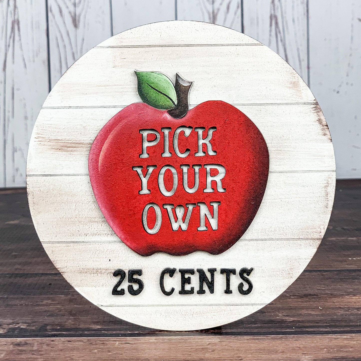 Apple tiered tray decor - Pick your own