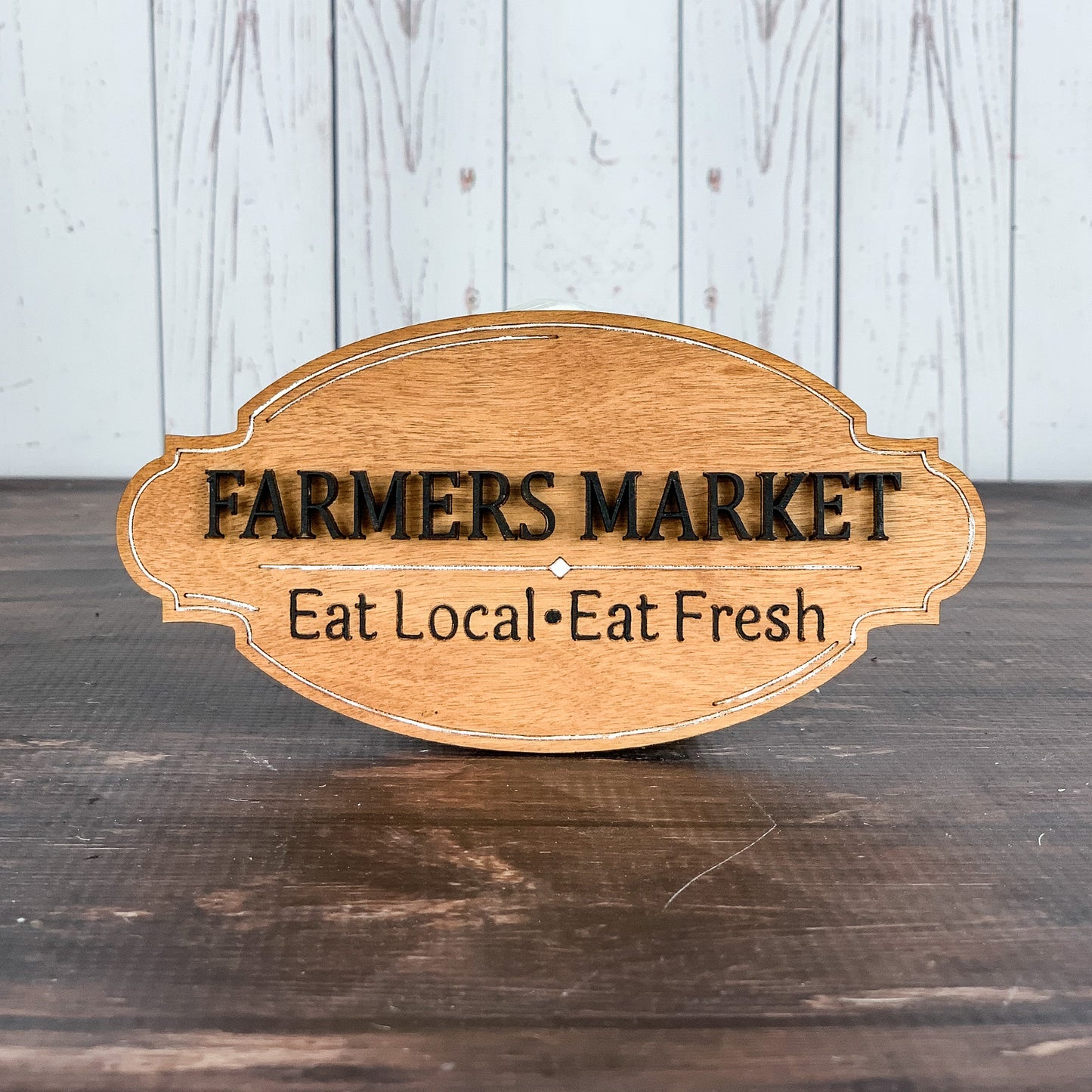Farmer's Market Sign - Farmyard Tiered Tray Decor