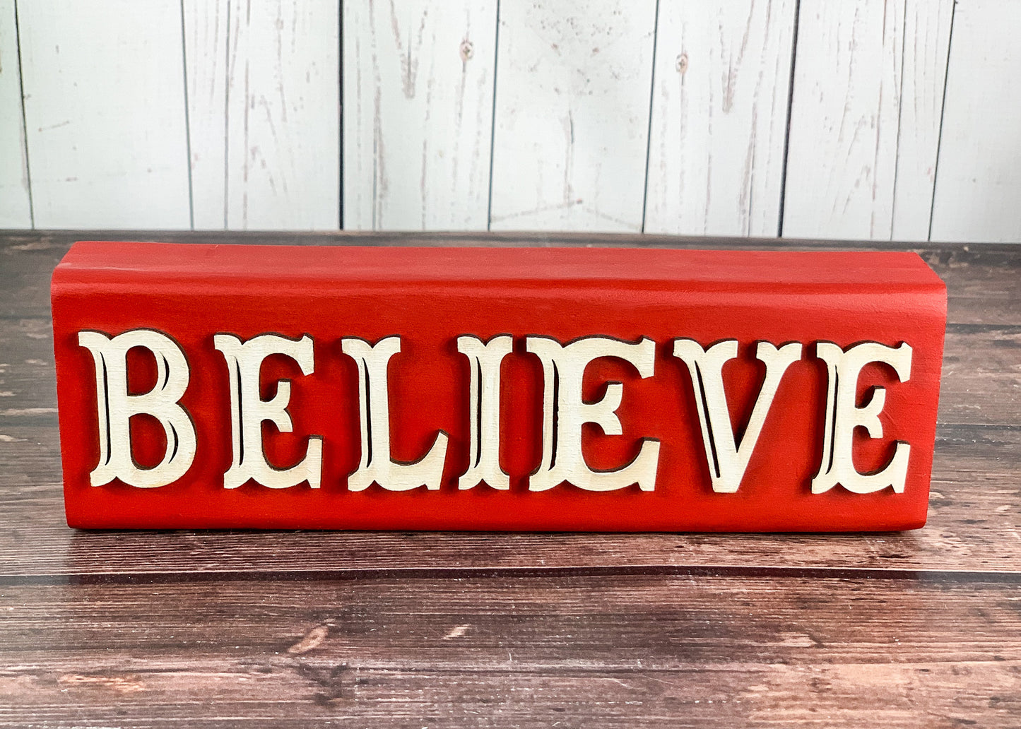 Believe Santa Sign