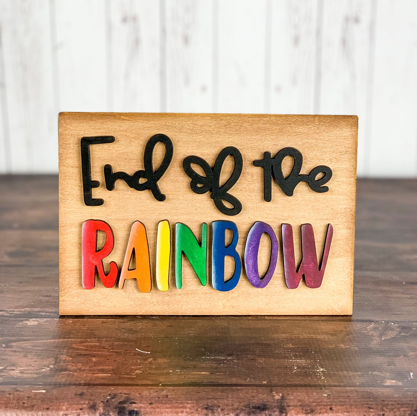 End of the Rainbow St. Patty's day sign