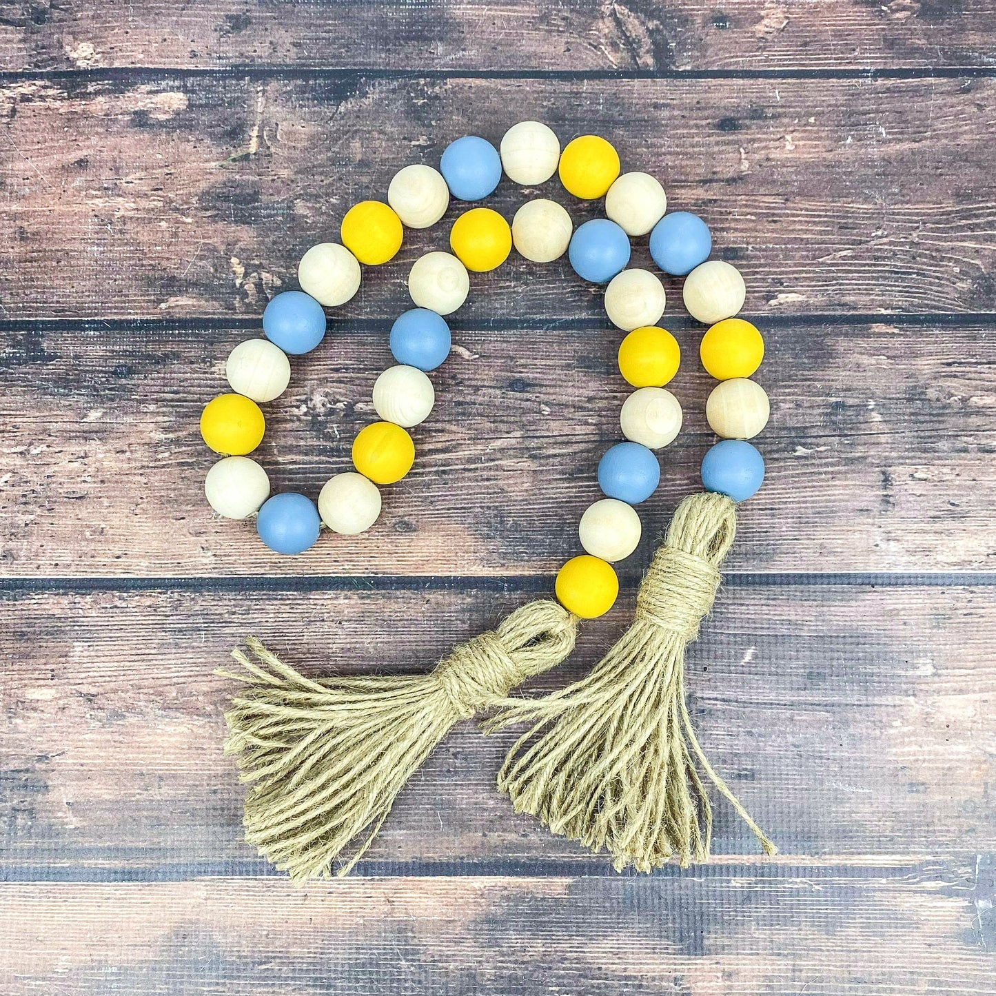 Dusty Blue and Yellow Fall Garland