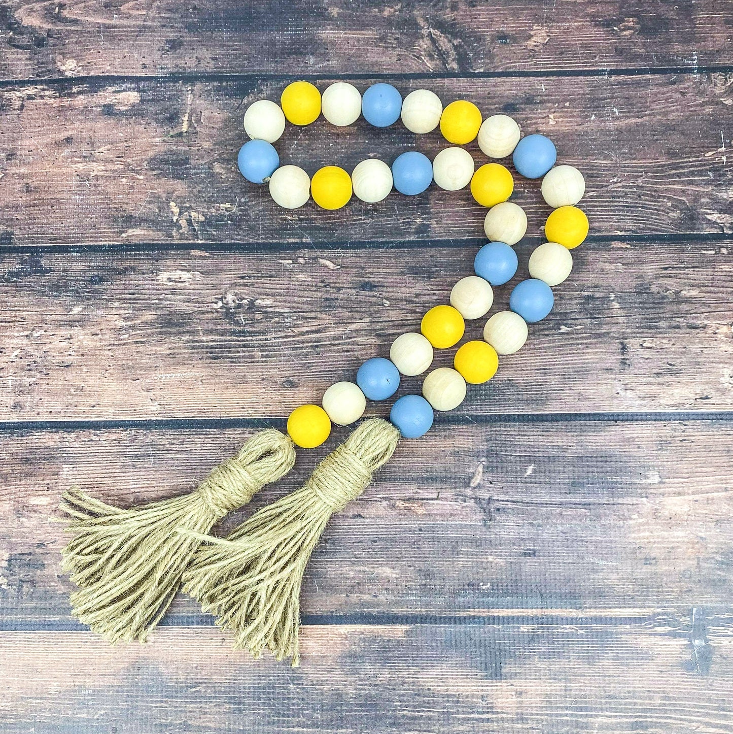 Dusty Blue and Yellow Fall Garland