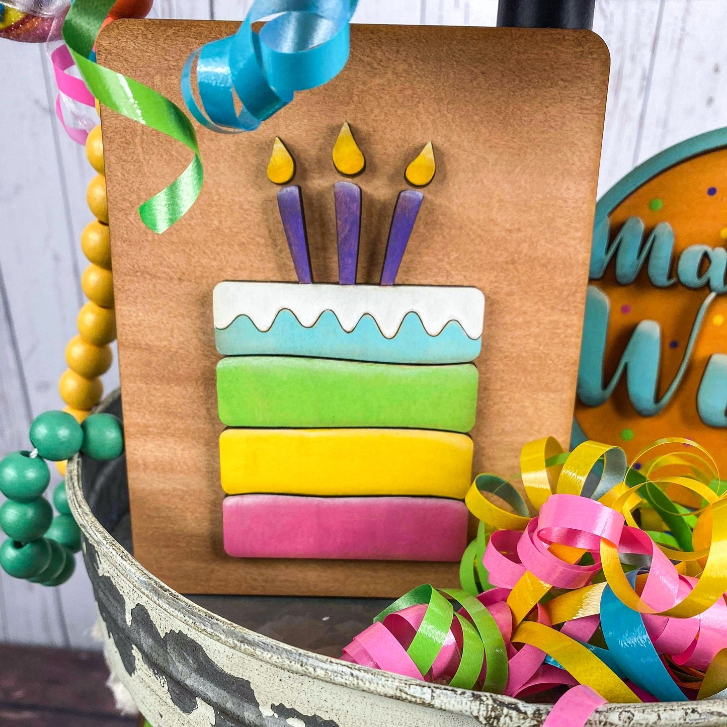 Happy birthday sign bundle - Birthday party decor signs