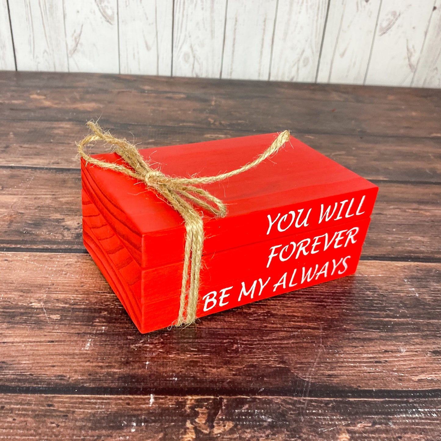 You will forever be my always faux book set