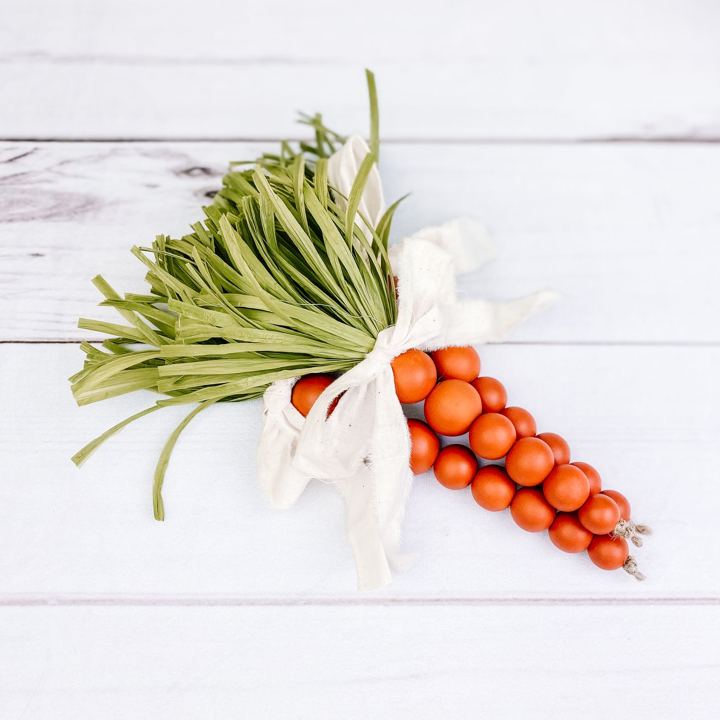 Orange Wood Bead Carrots