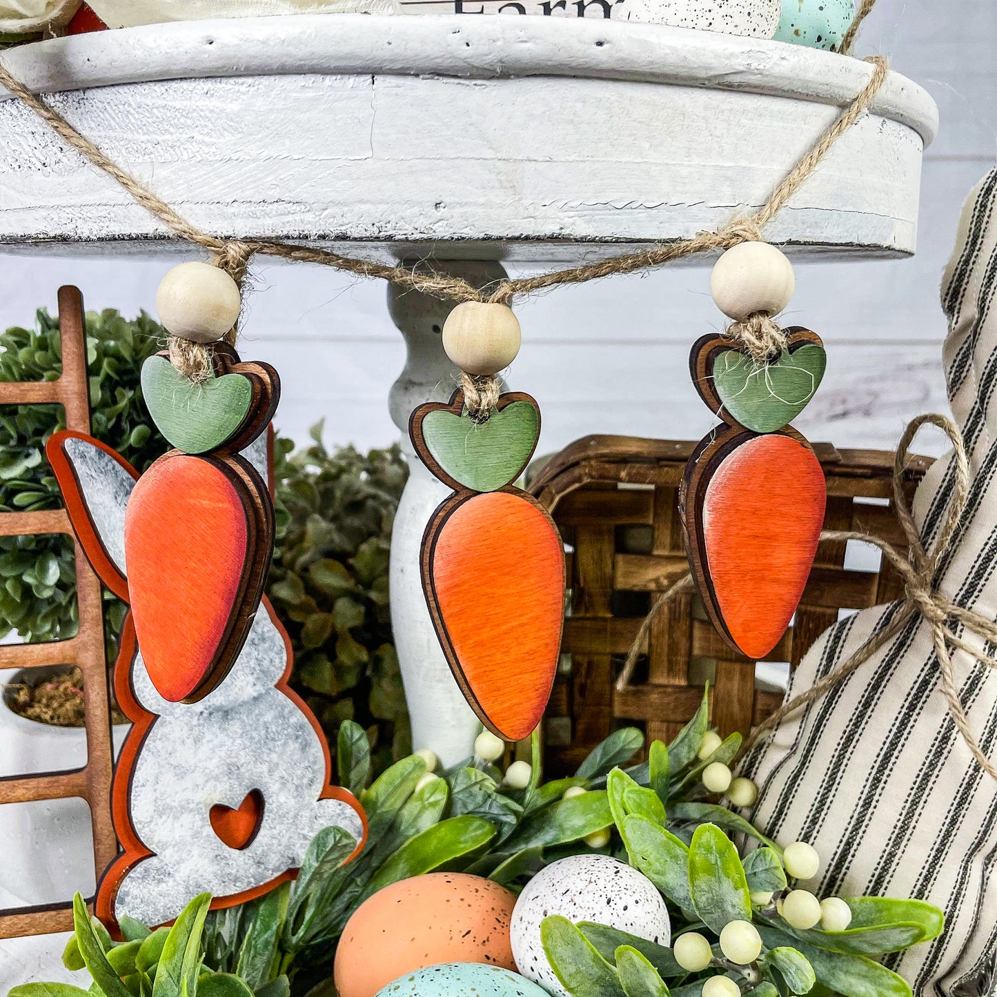 Easter Bunny Tiered Tray