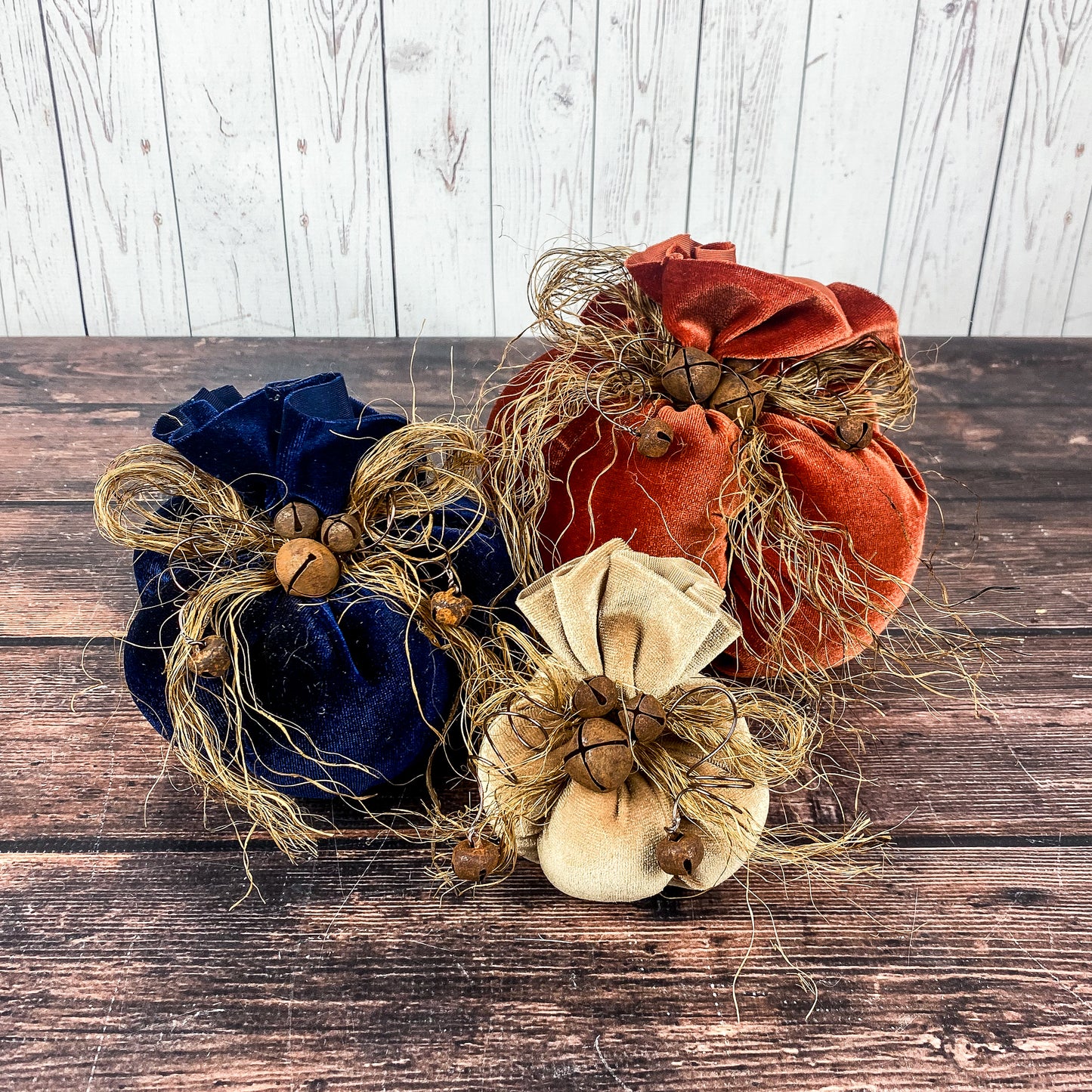 Fall Velvet Pumpkins