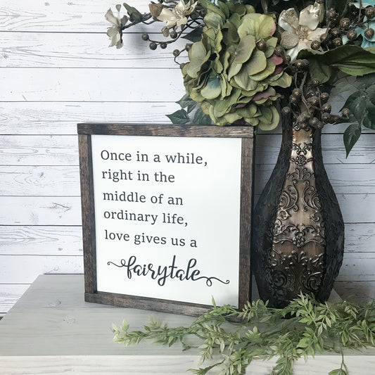 Love gives us a fairytale
