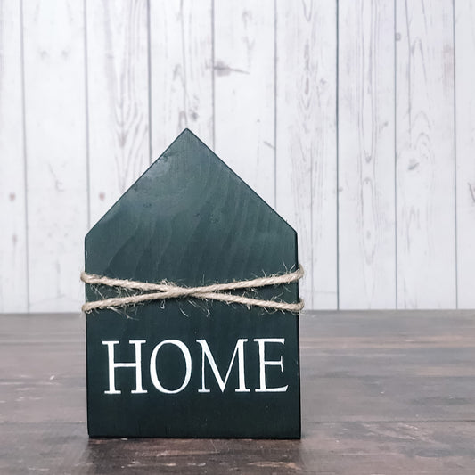 Black Home tier tray sign