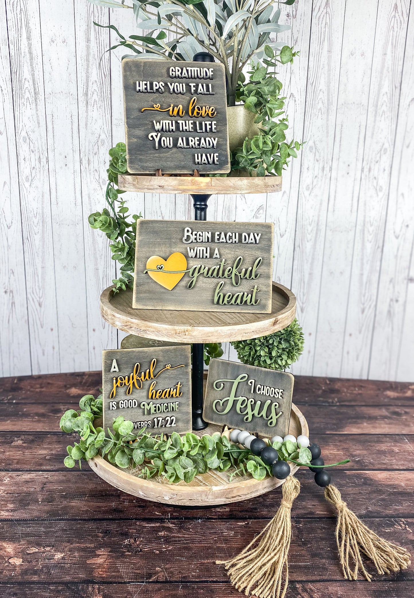 Inspirational Tiered Tray Sign Bundle