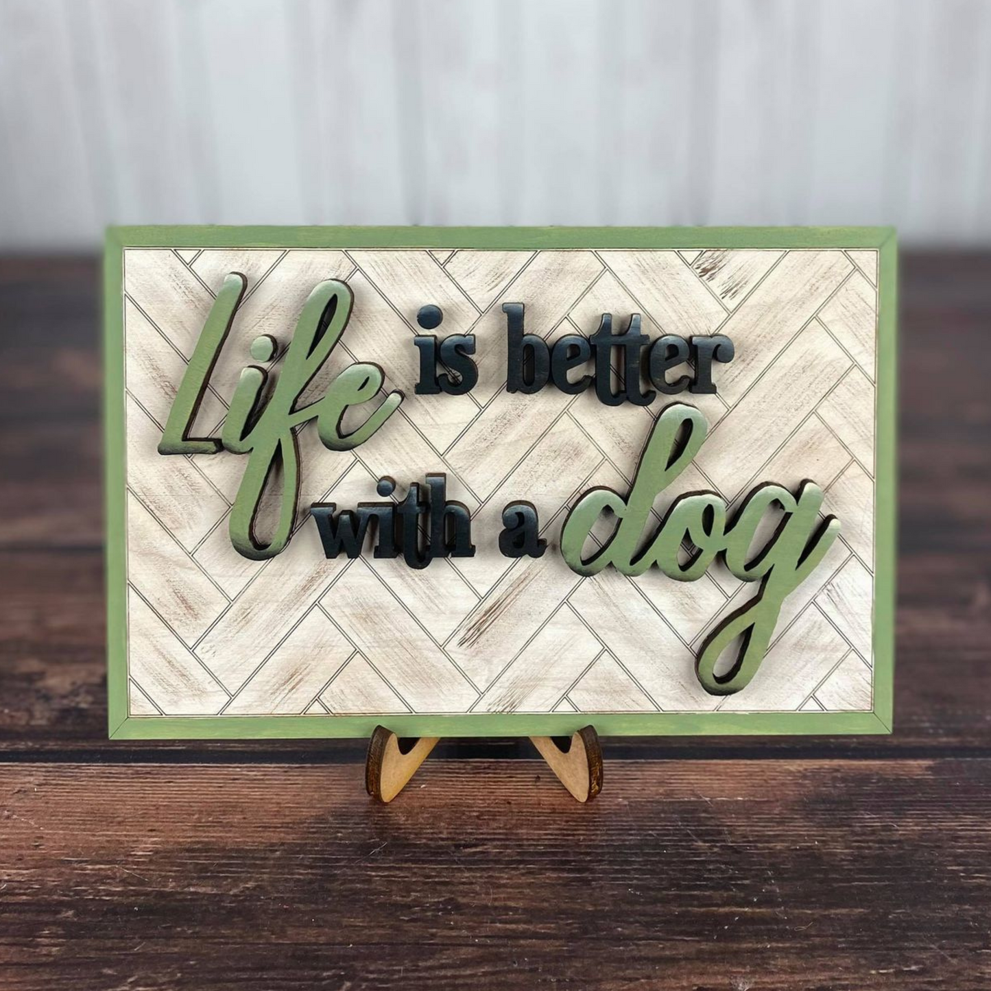 Sign stand for signs and home decor
