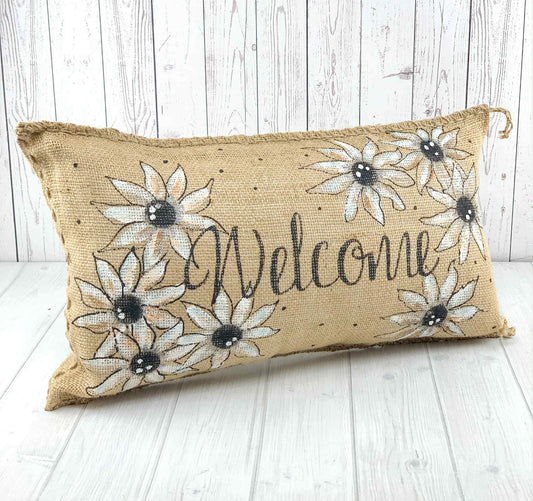 Daisy Welcome Pillow