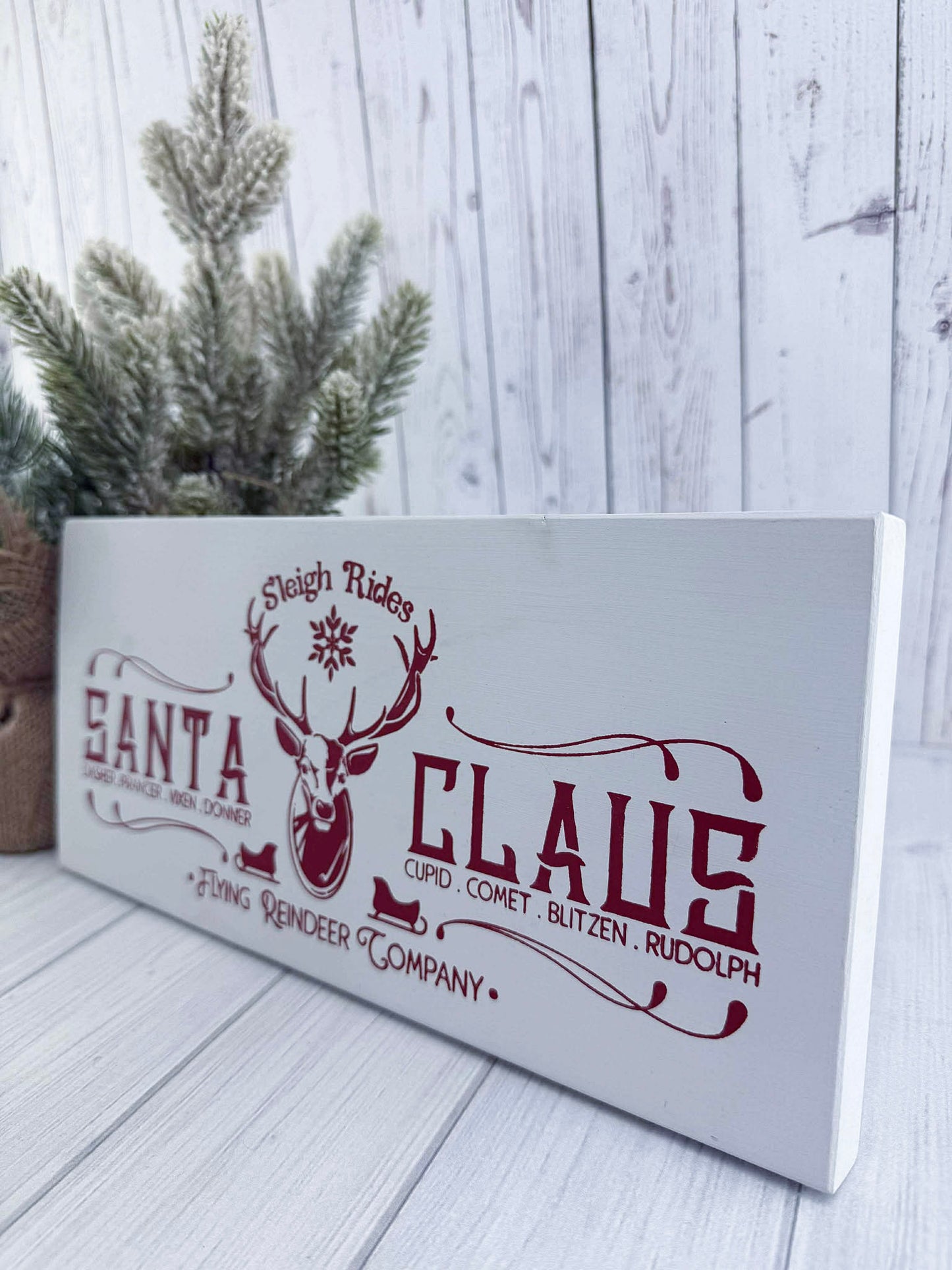Santa Clause Sleigh Rides sign