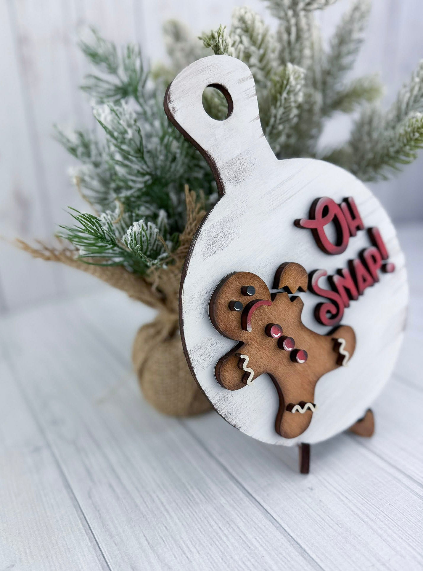 OH SNAP! Gingerbread man breadboard
