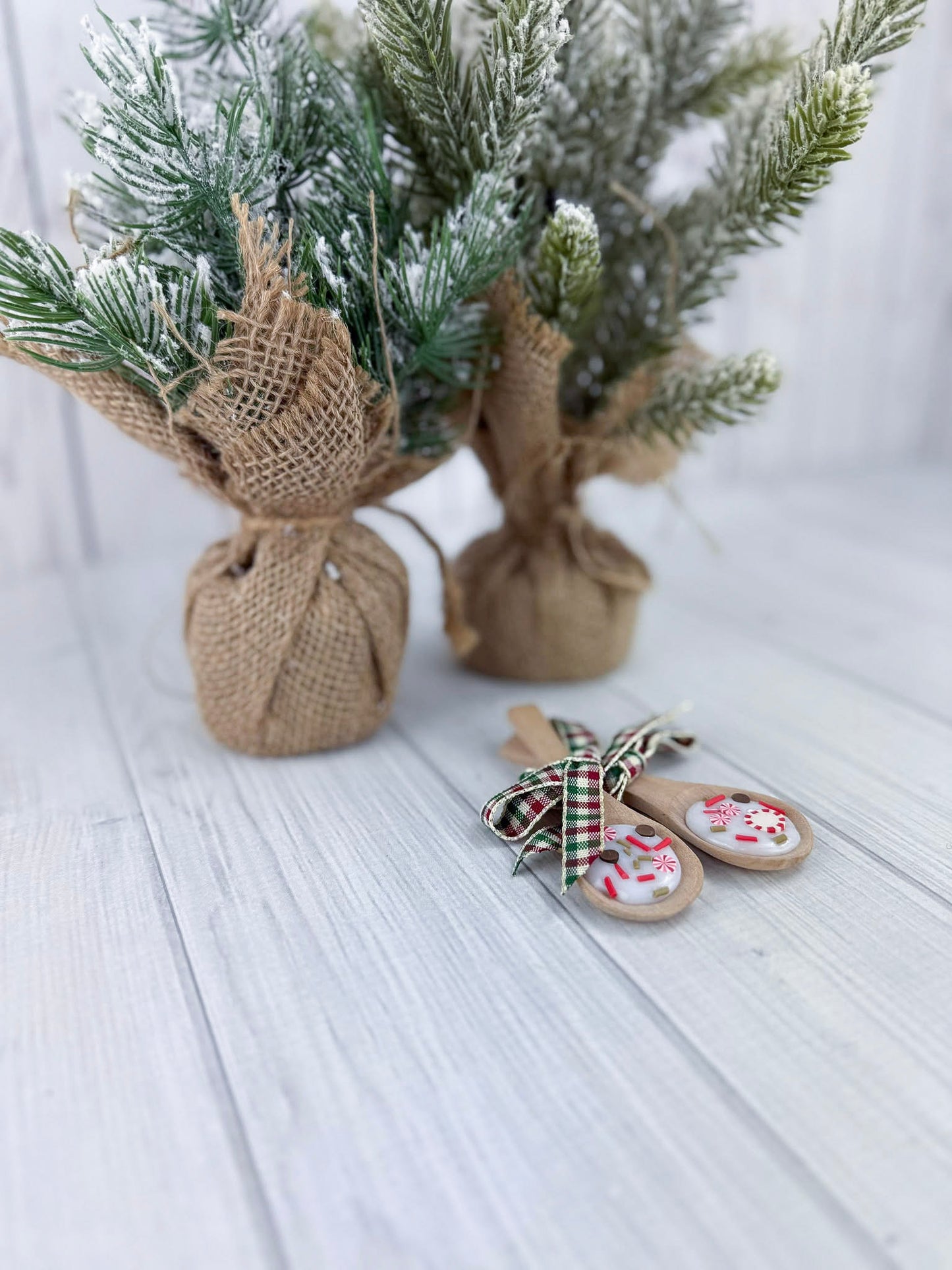 Peppermint Sprinkle Decorative Spoons - Set of 2 - ONLY SET AVAILABLE