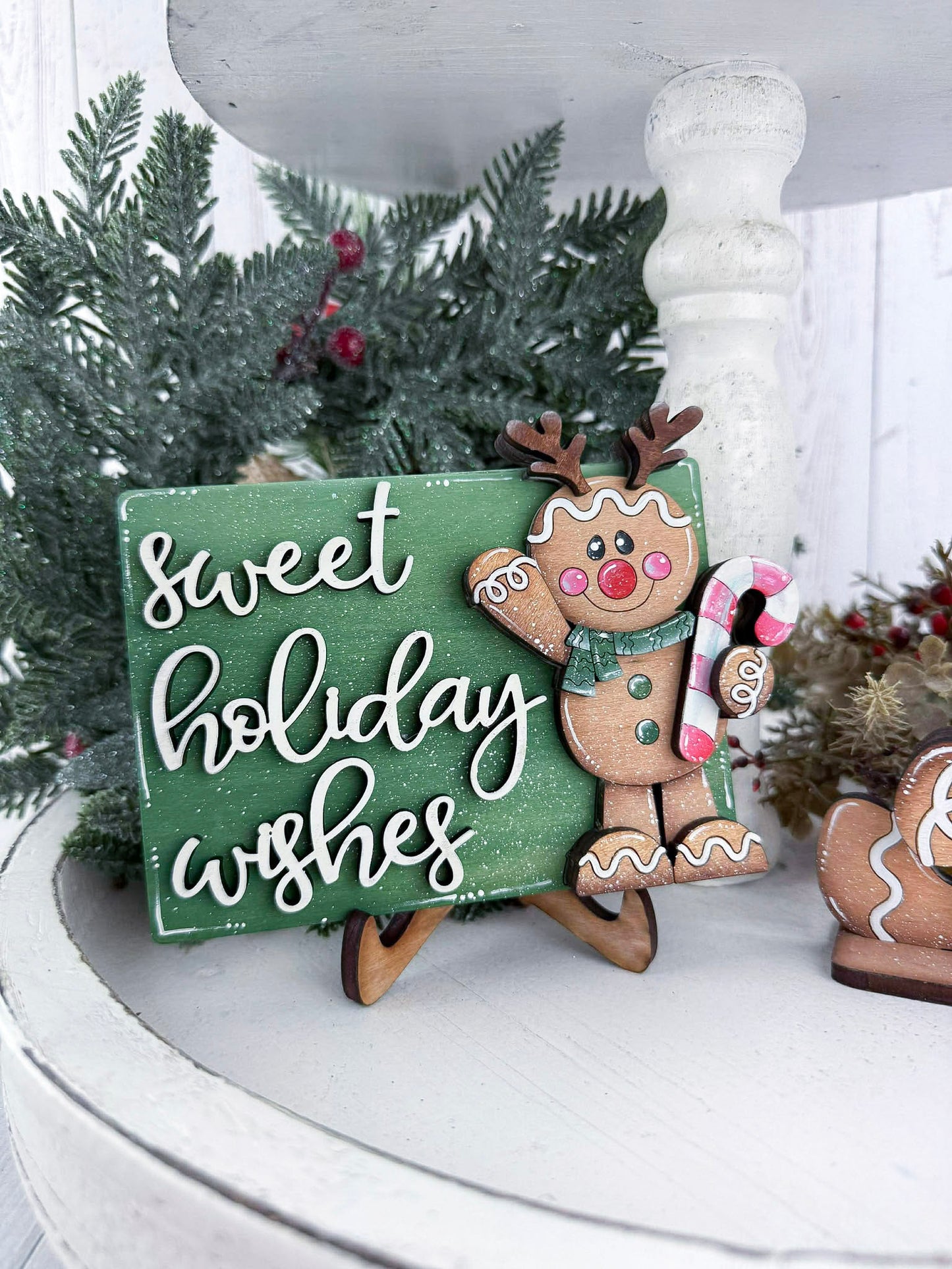 Gingerbread Holiday Tray Set