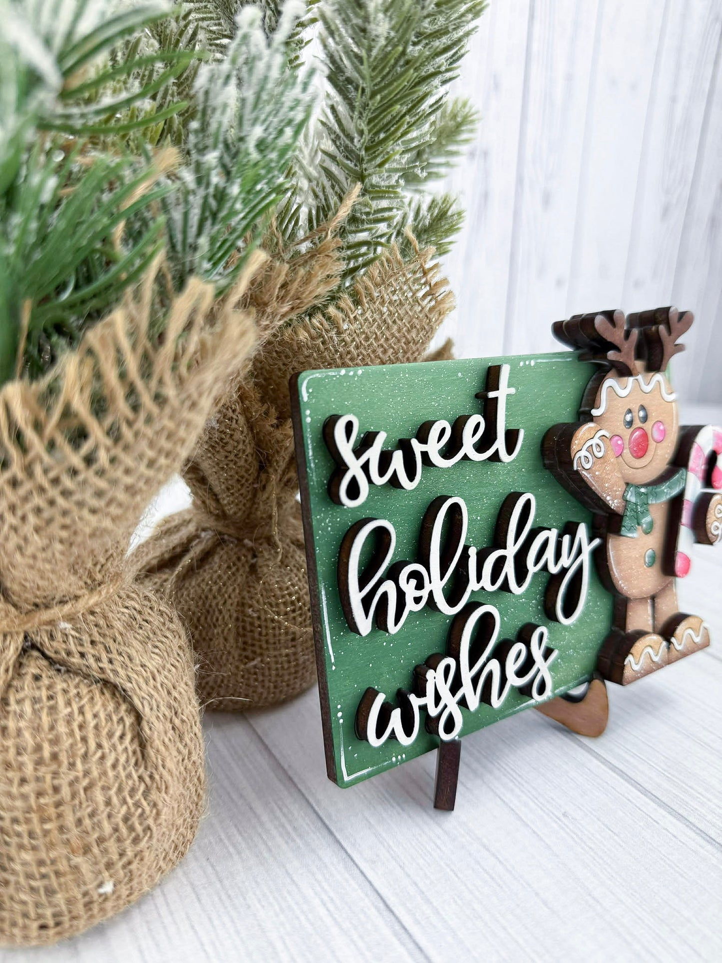 Gingerbread Holiday Tray Set