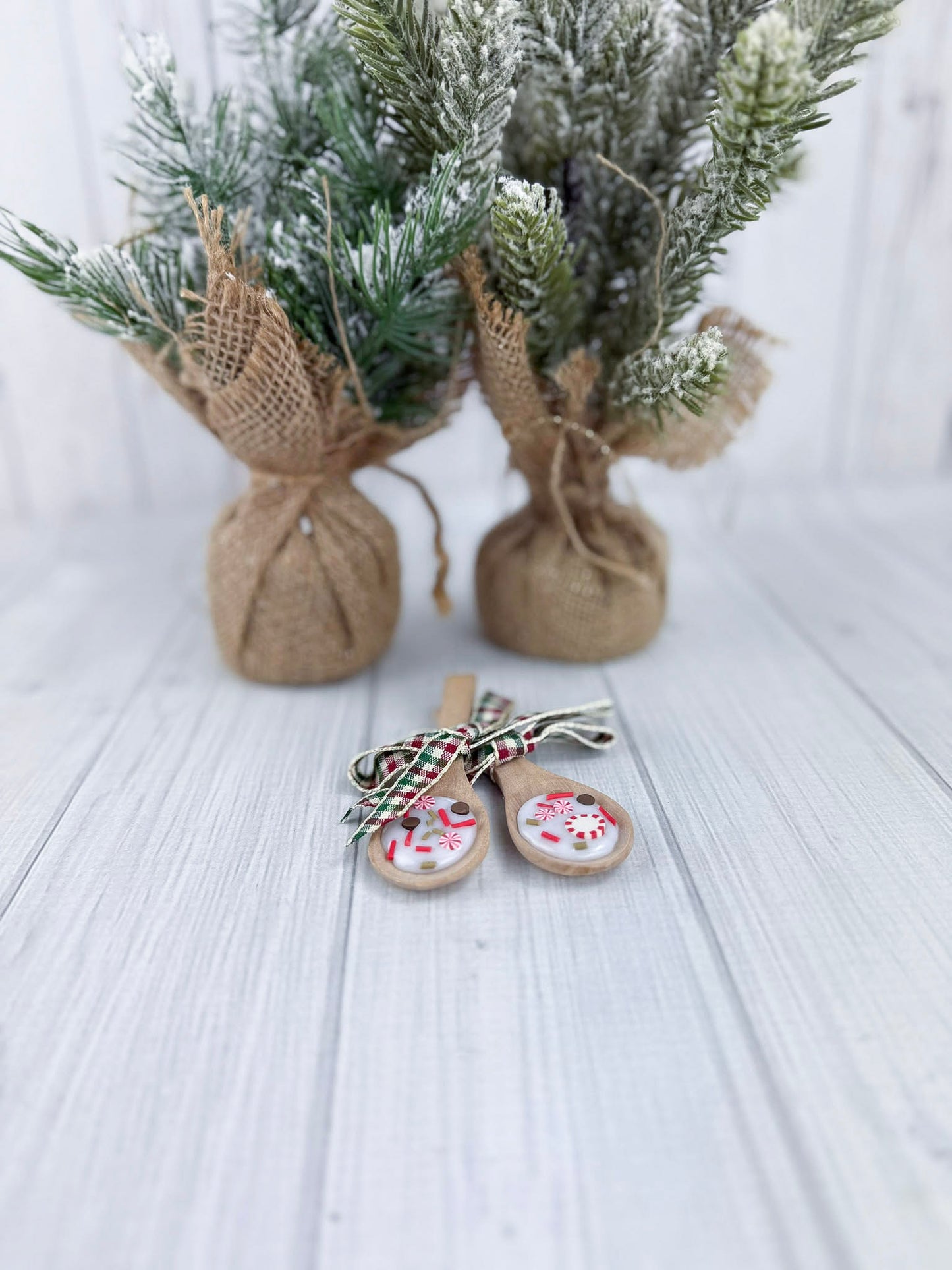 Peppermint Sprinkle Decorative Spoons - Set of 2 - ONLY SET AVAILABLE