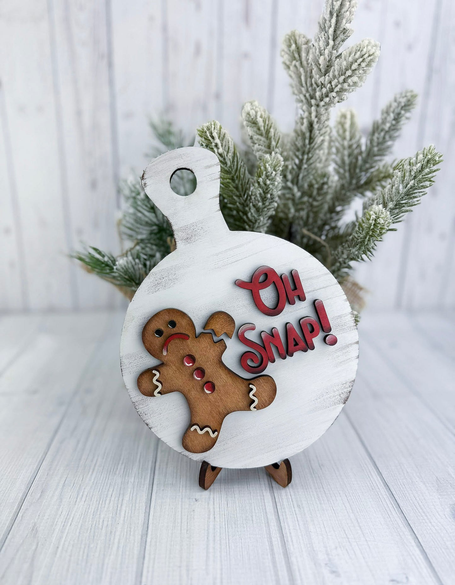 OH SNAP! Gingerbread man breadboard